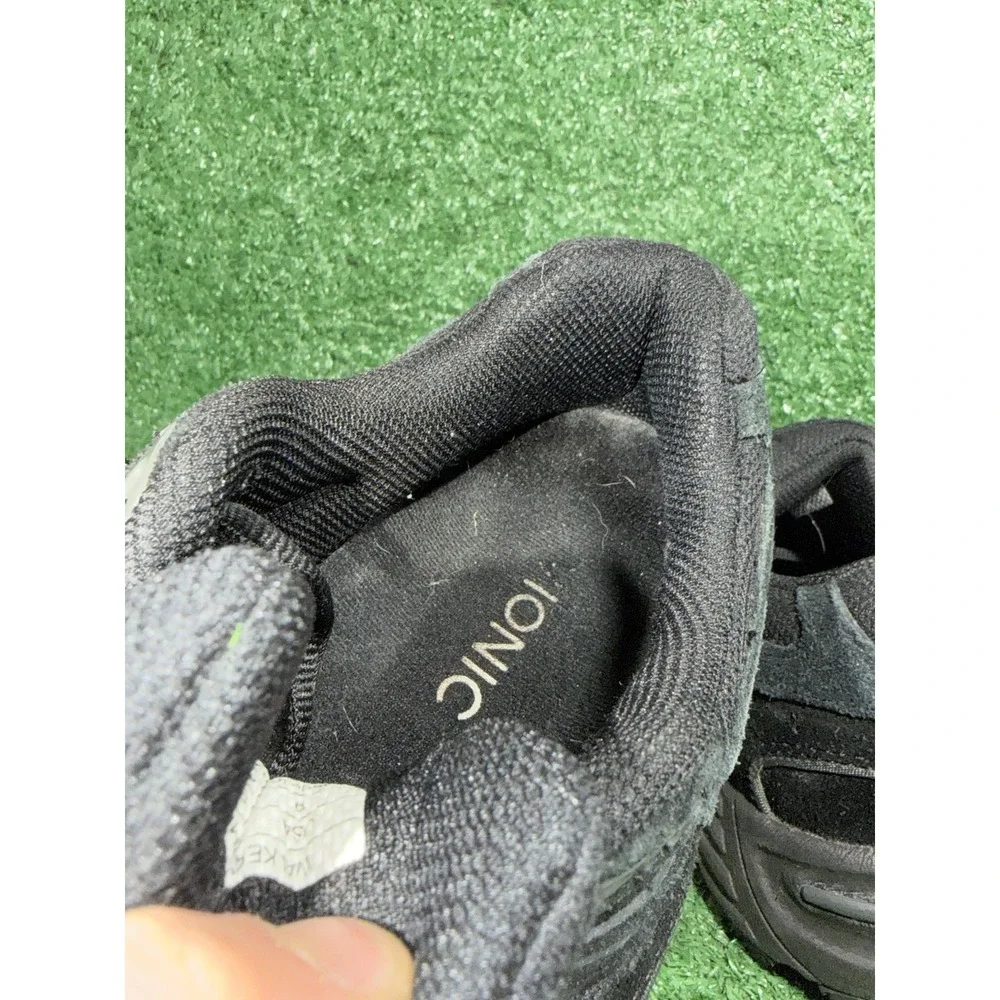 Vionic Shoes Womens Size 9 Walker Black Suede Walking Orthotic Support Sneakers